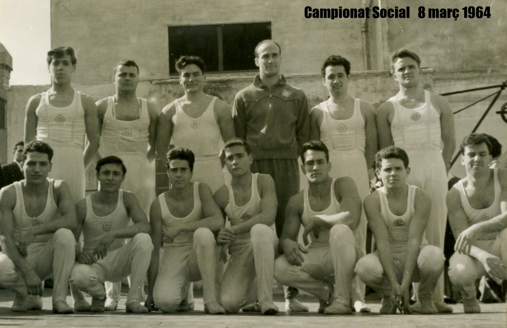 Equip de gimnàstica esportiva del CGB que a la dècada dels anys 1960 vam assolir un nivell molt competitiu a Catalunya i també amb les competicions de nivell Estatal.