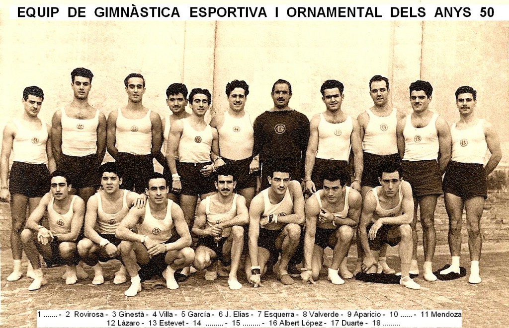 José García Villarroya gran gimnasta en la modalitat esportiva dels anys 1950's que va competir amb l’inoblidable Joaquim Blume.