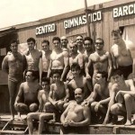 Foto d'un dia Festiu a la Caseta de la platge de Badalona del CGB dels anys 1960s