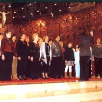 Celebració del 15º aniversari de la comparsa,estrena de l'imne de la comparsa en la Basilica de Nostra Senyora de Montserrat, amb la col.laboració desinteresada per part de la direcció de la Montse Martínez.2008.
